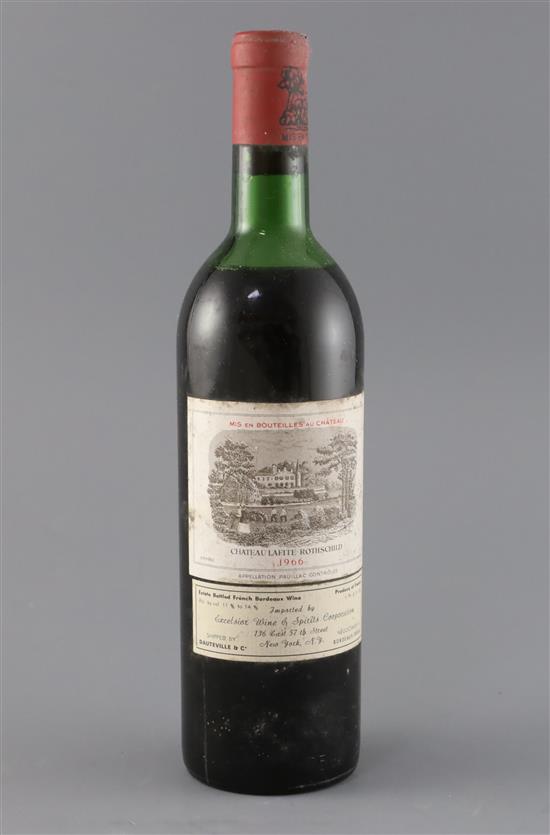 A bottle of Chateau Lafite Rothschild 1966